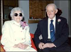 Marjorie & Fred Adams at 70th wedding anniversary