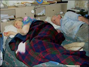 Betty & Celian Adams napping