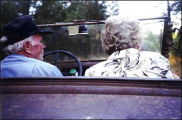 Celian & Betty Adams in 1930 Ford Roadster