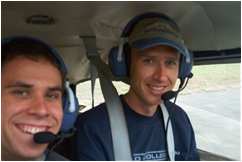 Daniel Adams flying with Gary Roberts near Collegedale, TN