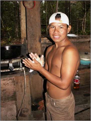 Mumba, the Angel Falls tour guide, at base camp