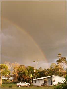 Rainbow over Norton's house in Venezuela