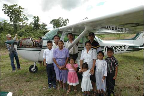 Davis Indians by mission plane at AMA air base