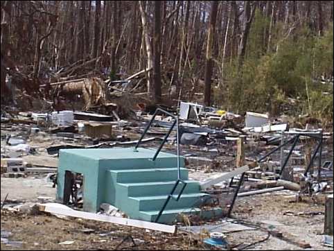 Katrina destruction in Waveland, MS