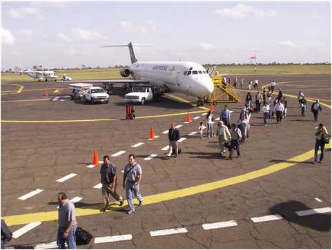 Aeropostal passenger plane in Venezuela