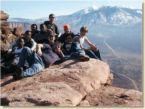 Brad Minett with Daniel Adams and DayStar guys on Parriott Mesa