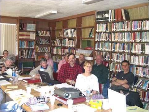 MPI boardmembers in meeting at DayStar Academy in Utah