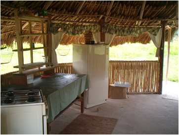 Kitchen hut at AMA compound