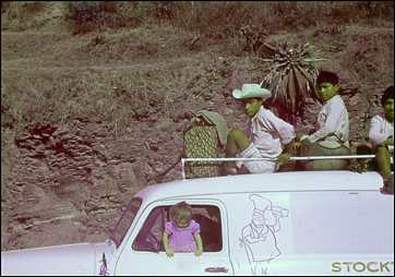 Chamula Indians on '53 Chevy in Chiapas, Mexico