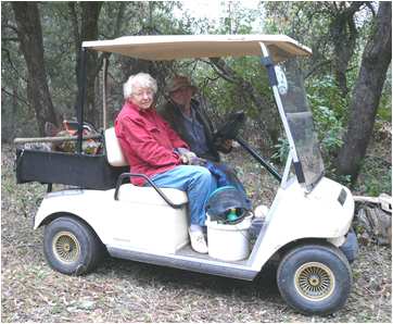 Betty & Celian Adams in Club Car