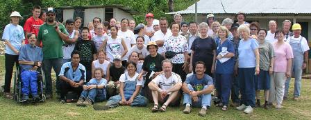 MPI Mission Trip group in San Lorenzo, Chiapas, Mexico