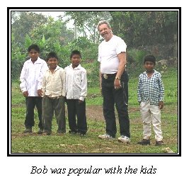 Bob Napoletano with native kids in San Lorenzo